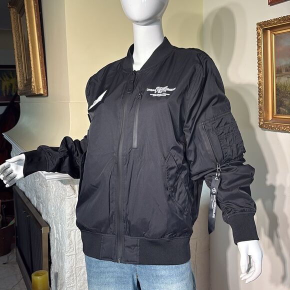 NWOT Alpha Industries - Black Chocoolate - Flyers MA-1 Bomber Jacket Unisex - Picture 4 of 15